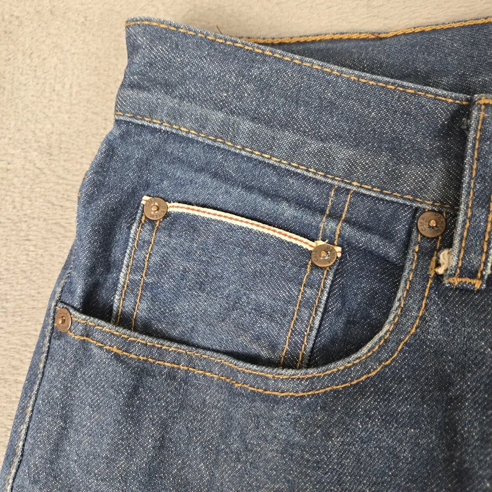 Charles Miller Brand Jeans Mens 32x33 CMBD X Fitz Denim Selvedge Raw USA Made‎